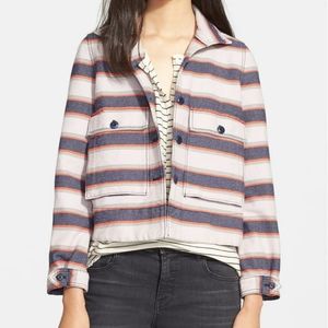 THE GREAT. 'The Swing Army' Stripe Jacket